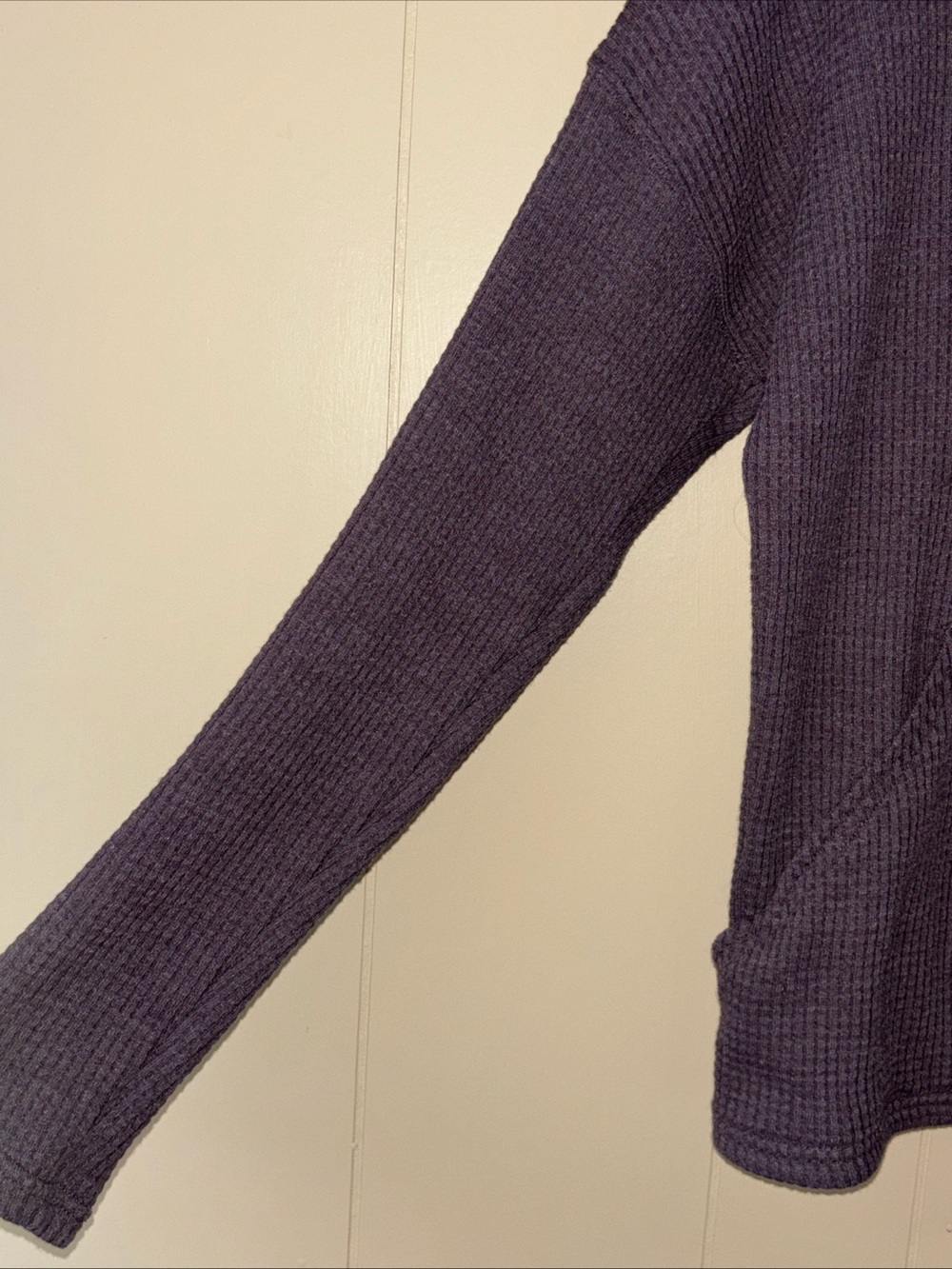 Carhartt Womens Waffle-Knit Hooded Top  -  Plum - Picture 6 of 12